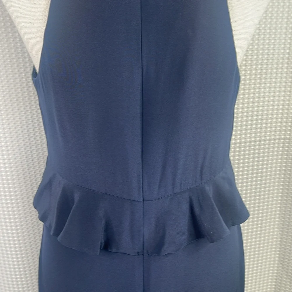 Zimmermann Flounce Picnic Dress 100% Silk Sleeveless Cocktail Events Navy Sz 2 - Picture 9 of 12